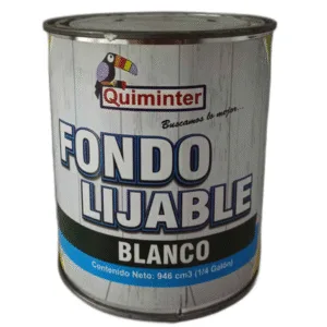 FONDO LIJABLE BLANCO 1/4G ## QUIM-04081/4 ## QUIMINTER