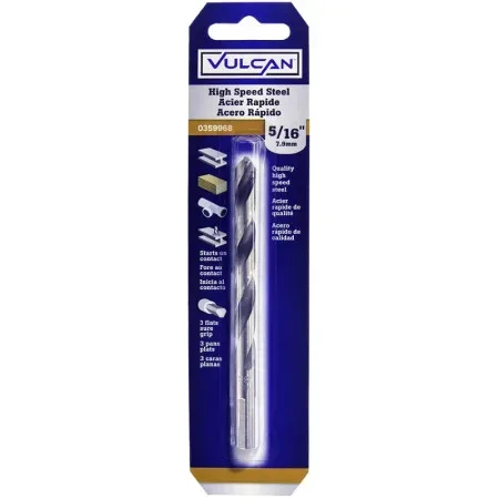 BROCA DE ACERO ALTA VELOCIDAD 5/16″ ## 035-9968 ## VULCAN