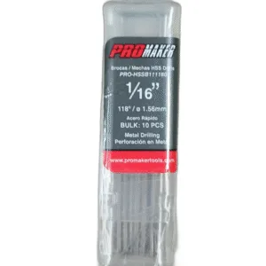 BROCA PARA METAL 1/16" (PAQ 10PZAS) ## PRO-HSSB111160 ## PROMAKER