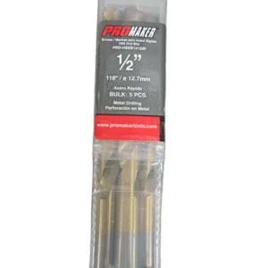 BROCA PARA METAL 1/2" (PAQ 5PZAS) ## PRO-HSSB141200 ## PROMAKER