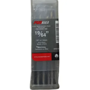 BROCA PARA METAL 19/64" (PAQ 5PZAS) ## PRO-HSSB211964 ## PROMAKER