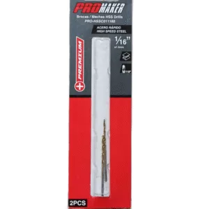 BROCA PARA METAL 1/16" (BLISTER 2PZAS) ## PRO-HSSC011160 ## PROMAKER