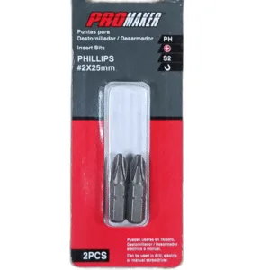 PUNTA P/DESTORNILLADOR #2 x 25mm PHILLIPS ## PRO-BITS012250 ## PROMAKER