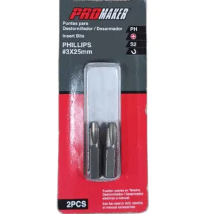 PUNTA P/DESTORNILLADOR #3 x 25mm PHILLIPS ## PRO-BITS023250 ## PROMAKER