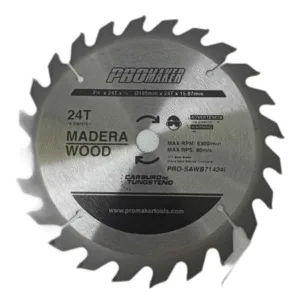 DISCO DE SIERRA P/MADERA 7 1/4" x 24T ## PRO-SAWB714240 ## PROMAKER