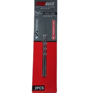 BROCA P/CONCRETO 3/16" x 85mm (BLISTER 2PZAS) ## PRO-DRIL033160 ## PROMAKER
