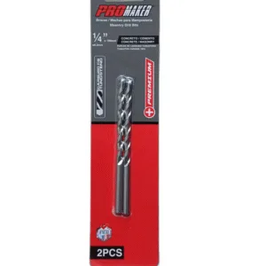 BROCA P/CONCRETO 1/4" x 100mm (BLISTER 2PZAS) ## PRO-DRIL051400 ## PROMAKER
