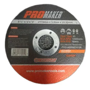DISCO CORTE METAL 4-1/2"x1/8"x7/8" LISO ## PRO-ABRA074120 ## PROMAKER