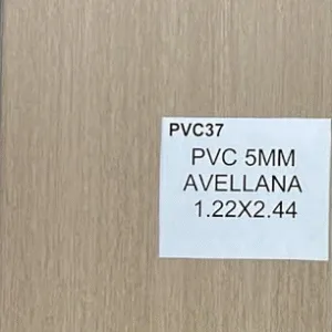 LAMINA T/MADERA AVELLANA 5mm 1,22 x 2,44 ## PVC37 ## D-ABET