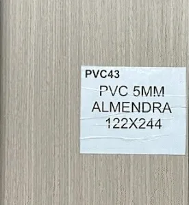 LAMINA T/MADERA ALMENDRA 5mm 1,22 x 2,44 ## PVC43 ## D-ABET