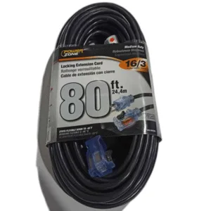 EXTENSION 16/3 X 80 FT C/CONECTOR DE BLOQUEO ## 895-7839 ## POWERZONE