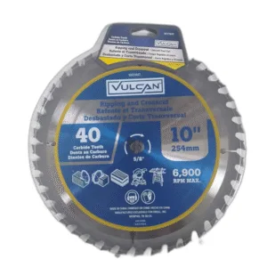 DISCO CORTE RAPIDO 10" X 40 DIENTES CARBURO  ## 557-7937 ## VULCAN