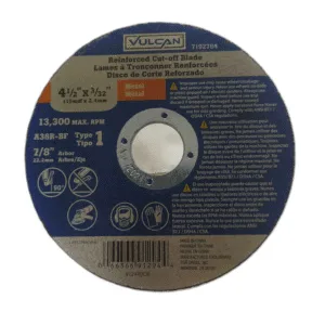 DISCO CORTE METAL 4-1/2"X3/32"X7/8" ## 719-2784 ## VULCAN