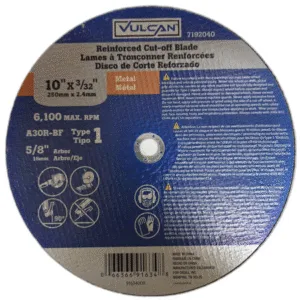 DISCO CORTE METAL 10"X3/32"X5/8" ## 719-2040 ## VULCAN