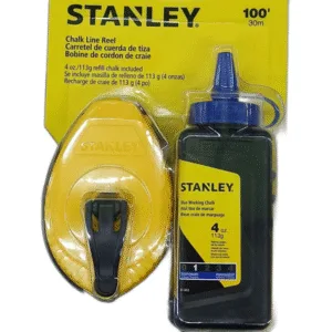 TIRA LINEA DE CARRETE CON TIZA AZUL # 47-442 ## STANLEY