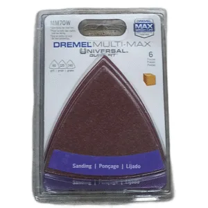 LIJA TRIANGULAR GRANO 60/120/240 P/DREMEL (6 PZAS) ## MM70W ## DREMEL