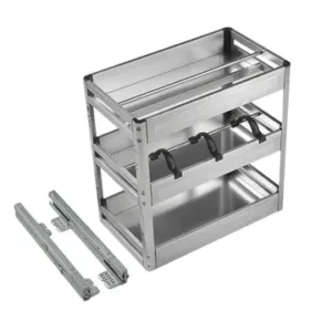 CONDIMENTERO ORGANIZADOR ACERO INOX 35cm ## CON.01.05 ## BARI