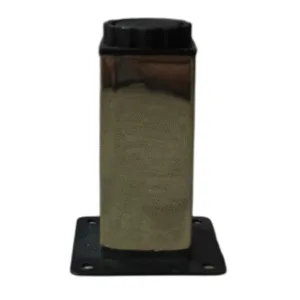 PATA P/ MUEBLE DE ACERO CROMADO CUADRADA 10cm ## PAT.02.01 ## BARI