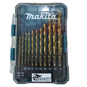 KIT DE BROCAS TITANIO P/METAL 1/16"- 1/4"  (13 PZAS) ## D-72908 ## MAKITA