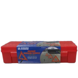 JUEGO DE TRIANGULOS DE ADVERTENCIA P/CARRETERAS (PACK 3 UNID) ## 50434-10 ## ANCRA