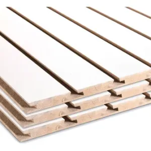 LAMINA MDF RANURADA 15mm 1.22 x 2.44 BLANCA ## D-ABET ##