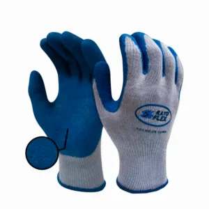 GUANTE TEJIDO LATEX CORRUGADO AZUL / BLANCO ## S3-10 ## PRODUSCA