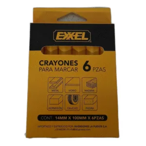 CRAYONES P/MARCAR (6 PZAS) ## 00-040-006 ## EXXEL