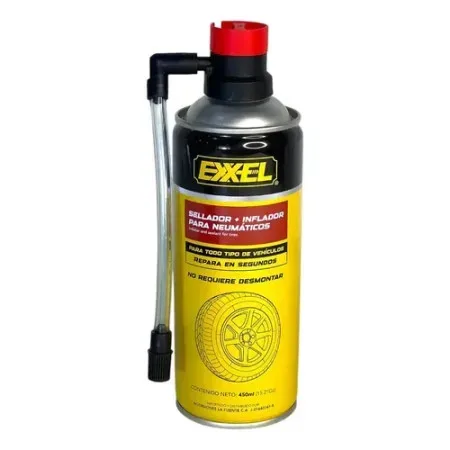 SELLADOR + INFLADOR PARA NEUMATICOS 450ml ## 09-017-280 ## EXXEL