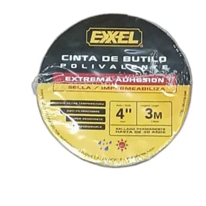 CINTA DE BUTILO ADHESIVA 10cm x 3m ## 09-018-049 ## EXXEL