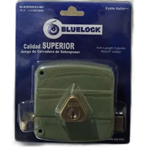 CERRADURA SOBREPONER C/F DER. VERDE ## CSDBL (BLISTER) ## BLUELOCK