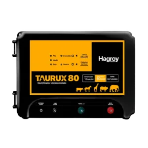 ENERGIZADOR P/CERCO ELECT. GANADERO TAURUX 80KM 12V ## HG-TAURUX80K ## HAGROY