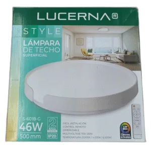 LAMPARA LED P/TECHOS BLANCA LUCERNA ## S-601B-G ## 46W 3000-6500K 110-220V