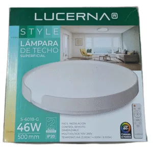 LAMPARA LED P/TECHOS BLANCA LUCERNA ## S-603B-G ## 46W 3000-6500K 110-220V