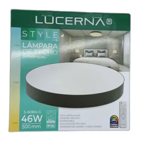 LAMPARA LED P/TECHOS BLANCA LUCERNA ## S-606B-G ## 46W 3000-6500K 110-220V