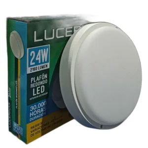 VAPOLETA LED REDONDA INT-EXT LUCERNA ## VP 824 RED ## 24W 6500K 110-220V