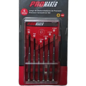 JUEGO DE DESTORNILLADORES DE PRECISION (6 PZAS) ## PRO-DS367 ## PROMAKER