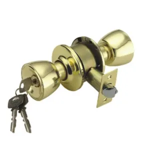 CERRADURA POMO P/DORMITORIO DORADO ## 588 PB ## BLUELOCK