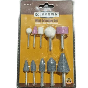 JUEGO DE MINI RECTIFICADORA (10 PZAS) ## BRHGS0010 ## BROWN USA