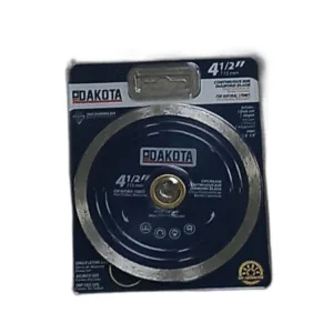 DISCO CORTE DIAMANTADO CONTINUO 4-1/2" x 7/8"- 5/8" CORTE PRECISO DAKOTA ## DPCR0450 ## BROWN USA