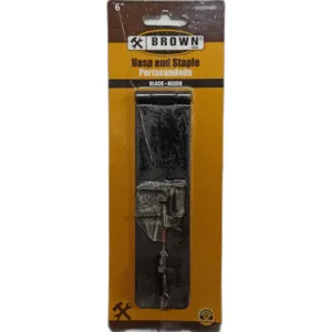 PASADOR PORTACANDADO 6" NEGRO ## BRBJ00600 ## BROWN USA