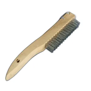 CEPILLO DE ALAMBRE 4x16 C/MANGO MAD Y RASPADOR ## BRWB-002 ## VALLEY