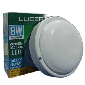 VAPOLETA LED REDONDA INT-EXT LUCERNA ## VP408 RED ## 8W 6500K 110-220V