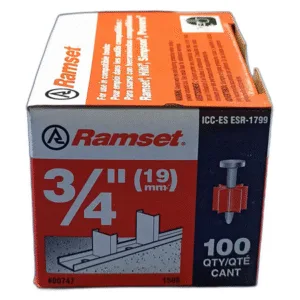 CLAVO 3/4" (19mm) P/CONCRETO (CAJA 100 UND)  ## 1506 ## RAMSET