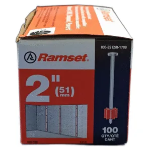 CLAVO 2" (51mm) P/CONCRETO (CAJA 100 UND) ## 1514 ## RAMSET