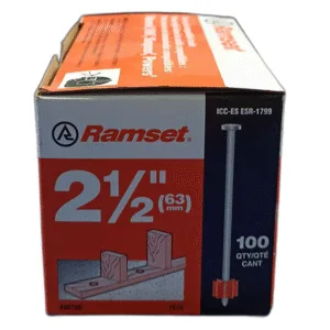 CLAVO 2 1/2" (63mm) P/CONCRETO (CAJA 100 UND) ## 1516 ## RAMSET