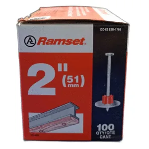 CLAVO 2" (51mm) C/ARANDELA P/HIERRO (CAJA 100 UND) ## 1514SD ## RAMSET