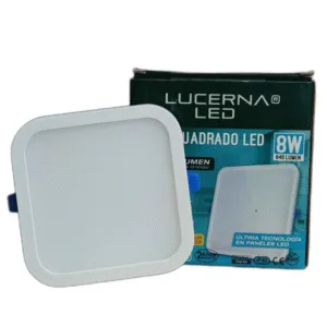 PANEL LED CUAD P/EMP HIGH LUMEN LUCERNA # 308 C HL # 8W 6500K 110-220V (NP)