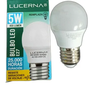 BOMBILLO LED LUCERNA # 5W G45 6K # 5W E27 6500K 110-220V