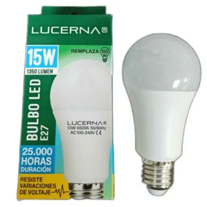 BOMBILLO LED LUCERNA # 15W A60 6K # 15W E27 6500K 110-220V