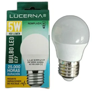 BOMBILLO LED LUCERNA # 5W G45 3K # 5W E27 3000K 110-220V